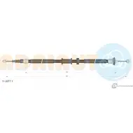 Трос ручника ADRIAUTO IXH434 7 11.0277.1 Fiat Panda (169) 2 Хэтчбек 1.3 JTD Multijet 4x4 (169AxG1A. 169AxG2A) 75 л.с. 2010 – 2013