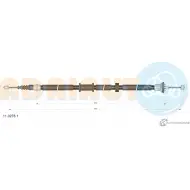 Трос ручника ADRIAUTO 2 L8C5N 11.0278.1 Fiat Panda (169) 2 Хэтчбек 1.3 JTD Multijet 4x4 (169AxG1A. 169AxG2A) 75 л.с. 2010 – 2013