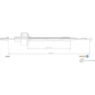 Трос сцепления ADRIAUTO 1436980668 13.0126 T YZTAS