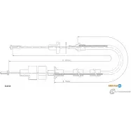 Трос сцепления ADRIAUTO 1436980674 I 1KJ9 13.0153