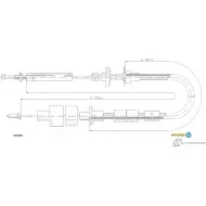 Трос сцепления, длина: 732/380 ADRIAUTO AJWP V 1436980653 IG445 130165