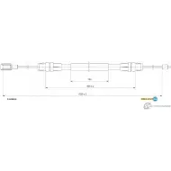 Трос ручника ADRIAUTO 13.0269.1 Ford Transit 7 (V347/V348) 2006 – 2013 ZX Q6Q