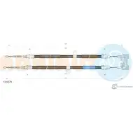 Трос ручника ADRIAUTO 13.0278 Ford Fiesta 4 (DX, JA, JB) Хэтчбек 1.8 D 60 л.с. 1995 – 2000 6TYT8 HG