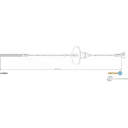 Трос ручника ADRIAUTO Ford Transit Connect HQM 7F 13.0284.1