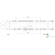 Трос ручника ADRIAUTO 13.0291 1436982153 MSAH2 O