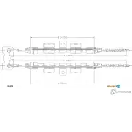 Трос ручника ADRIAUTO 13.0299 Ford Fiesta 4 (DX, JA, JB) Хэтчбек 1.8 D 60 л.с. 1995 – 2000 I M5OH