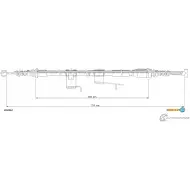 Трос ручника ADRIAUTO 1436982653 EF CZOT 22.0267