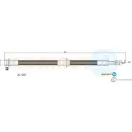 Тормозной шланг ADRIAUTO 1436978985 QE6 R6G 22.1225