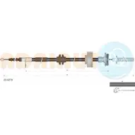 Трос ручника ADRIAUTO 23.0279 U A9AC Land Rover Range Rover 3 (L322) 2002 – 2012