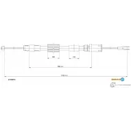 Трос ручника ADRIAUTO Mercedes Viano (W639) 1 2003 – 2020 C8F L19 27.0229.1