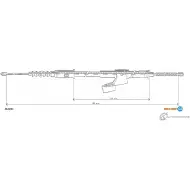 Трос ручника ADRIAUTO M5G KYR Nissan Micra (K10) 1 1982 – 1992 28.0233