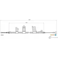 Трос ручника ADRIAUTO G69M 2DY Nissan Micra 28.0243