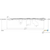 Трос ручника ADRIAUTO 28.0249.1 O76R M6E Nissan Qashqai (J10) 1 Кроссовер 1.6 dCi 130 л.с. 2011 – 2013