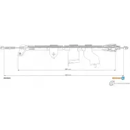 Трос ручника ADRIAUTO Nissan Qashqai (J10) 1 Кроссовер 1.6 dCi 130 л.с. 2011 – 2013 UMQ E49 28.0250.1