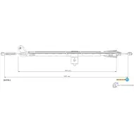 Трос ручника ADRIAUTO 28.0270.1 V9SWK GT Nissan Juke (F15) 1 Кроссовер 1.6 DIG T 4x4 190 л.с. 2010 – 2025