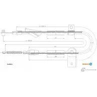 Трос ручника ADRIAUTO 33.0204.1 WO7 P7DI Opel Agila