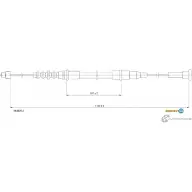 Трос ручника ADRIAUTO Opel Corsa (C) 3 Хэтчбек 1.8 (F08. F68) 125 л.с. 2000 – 2009 33.0225.1 2 9NCJ