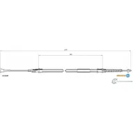 Трос ручника ADRIAUTO Opel Corsa (C) 3 Хэтчбек 1.8 (F08. F68) 125 л.с. 2000 – 2009 33.0289 BC 04NJD
