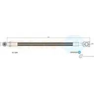 Тормозной шланг ADRIAUTO Opel Astra (G) 2 Хэтчбек 2.0 DTI 16V (F08. F48) 101 л.с. 1999 – 2005 33.1264 0BU7T7 E