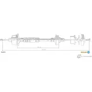 Трос сцепления ADRIAUTO 35.0179 Peugeot 306 1 (7A, 7C, N3, N5) Хэтчбек 1.6 98 л.с. 2000 – 2001 GWBS28 S