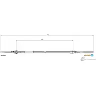 Трос ручника ADRIAUTO Peugeot 607 RJS TPU 35.0223.1