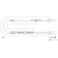 Трос сцепления ADRIAUTO 1436980960 41.0134 3H29ZR Q