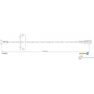 Трос ручника ADRIAUTO Opel Vivaro (A) 1 Грузовик HR70 CY 41.0207.2