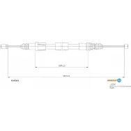 Трос ручника ADRIAUTO 41.0210.1 1436983468 LLA ZE0
