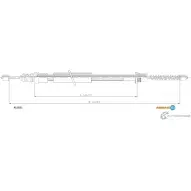 Тросы ручного тормоза, инфо: слева, длина: 1648/1463 ADRIAUTO 3IJD5 410211 1436983542 MSF J61Z