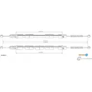 Трос ручника ADRIAUTO A5AAP D1 Renault Espace 41.0257.1