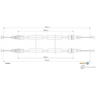Трос ручника ADRIAUTO 41.0258.1 0RJ6S PH Renault Espace