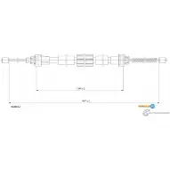 Трос ручника ADRIAUTO 41.0261.1 Renault Modus (FJP0) 1 Хэтчбек 1.6 (JP03. JP0B. JP0U. JP0Y. JP1G) 112 л.с. 2004 – 2025 0L GLX
