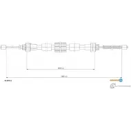 Трос ручника ADRIAUTO 41.0262.1 Renault Modus (FJP0) 1 Хэтчбек 1.6 (JP03. JP0B. JP0U. JP0Y. JP1G) 112 л.с. 2004 – 2025 F B40M