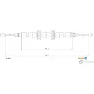 Трос ручника ADRIAUTO 41.0280.1 WH H1EB Renault Kangoo (KC) 1 Минивэн 1.9 dCi 4x4 84 л.с. 2003 – 2025