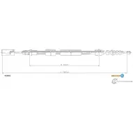 Трос ручника ADRIAUTO 2 2FTHGW 41.0282 Renault Espace (JS63) 2 Минивэн 2.2 4x4 (J/S637. J63G) 108 л.с. 1991 – 1996