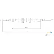 Трос ручника ADRIAUTO 41.0282.1 U PY3VMU Renault Kangoo