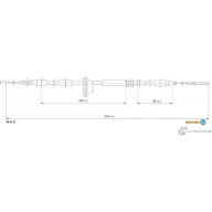 Трос ручника ADRIAUTO 6WN5F3 N 1436983637 43.0212