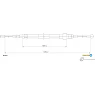 Трос ручника ADRIAUTO 47.0214 C XJINMV Skoda Roomster (5J) 1 2006 – 2015