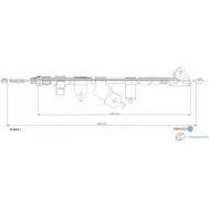 Трос ручника ADRIAUTO 1436984038 52.0283.1 2GS8G Q