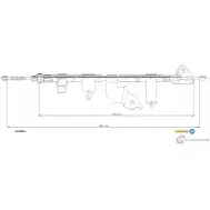 Трос ручника ADRIAUTO 1436984039 UUV 7Y6 52.0284.1