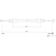 Трос ручника ADRIAUTO C 1EXU0 Audi Q7 55.0214.1