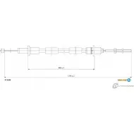 Трос сцепления ADRIAUTO 1436981156 9AX3GH R 57.0106