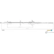 Трос сцепления, длина: 1010/750 ADRIAUTO 1436981159 570110 66HJBX9 S O05E