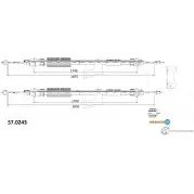 Трос ручника ADRIAUTO 1436984188 57.0243 SNJ KNW