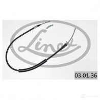 Трос стояночного тормоза LINEX H KNDI0C 030136 1437572404