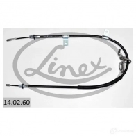 Трос стояночного тормоза LINEX 1437572058 69 TZOR 140260
