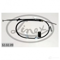 Трос стояночного тормоза LINEX 1437572168 D9R8 6 320209