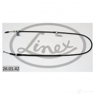 Трос стояночного тормоза LINEX 260142 P3 1YA4 1437572477