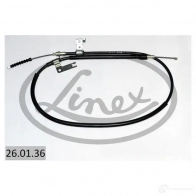 Трос стояночного тормоза LINEX 260136 1437572685 7 GPRQB