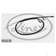 Трос стояночного тормоза LINEX 1437572586 260135 8U5 UI